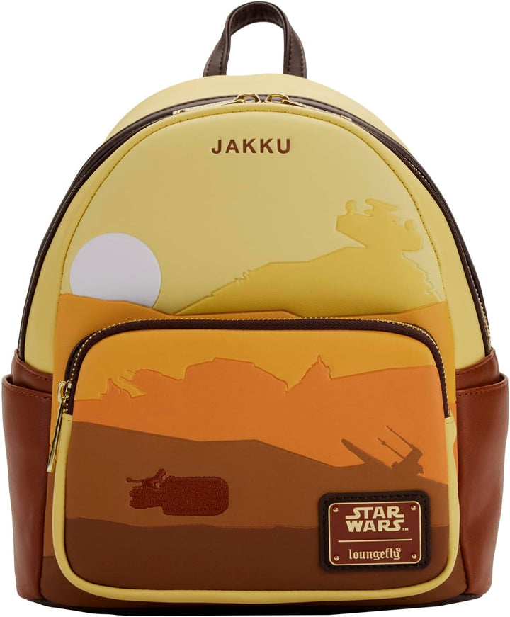 Loungefly Star Wars Lands Jakku Damen Schultertasche mit doppeltem Riemen, mehrfarbig, Einheitsgröss