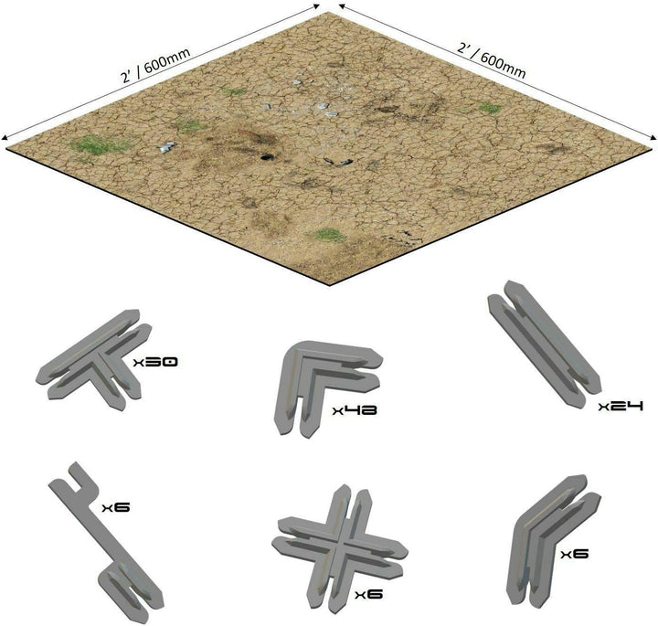 Battle Systems - BSTSFC003 - Outlands Core Set - 28-mm-Sci-Fi-Tabletop-Miniatur-Spielfeld - Multi-Le