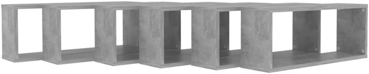 vidaXL 6X Würfelregal Wandregal Hängeregal Cube Lounge CD Regal Dekoregal Bücherregal Schweberegal W
