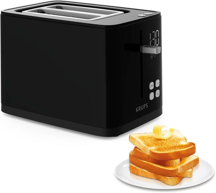 Krups KH6418 Smart'n Light Toaster | Zwei-Scheiben-Toaster | Digitaldisplay | 7 Bräunungsstufen | he