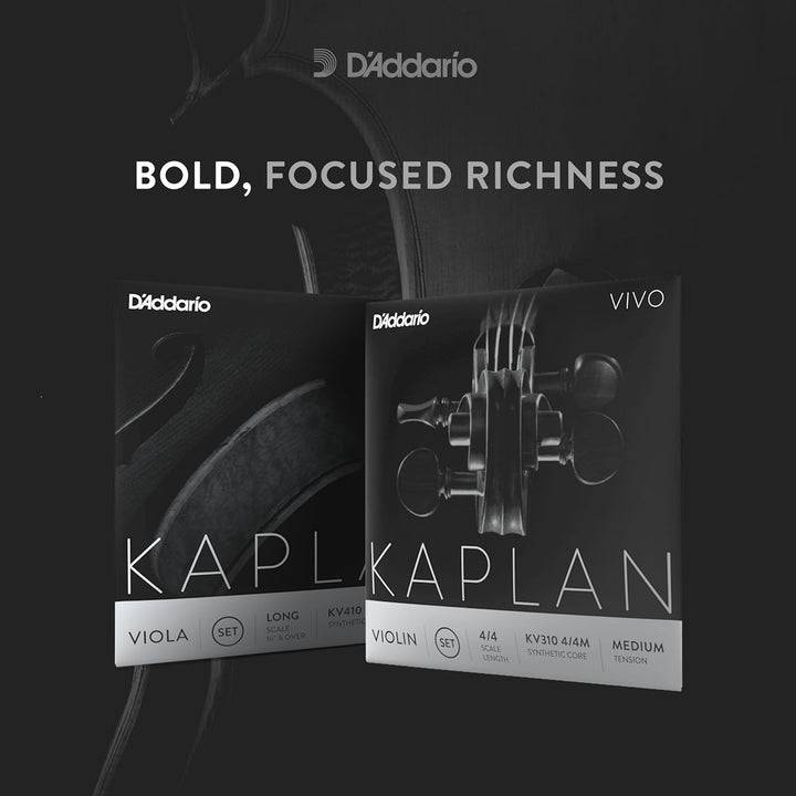 D'Addario Kaplan Vivo Viola-Saite - Einzelsaite G - KV413 LM - Violasaiten - Lange Skala, Mittlere S