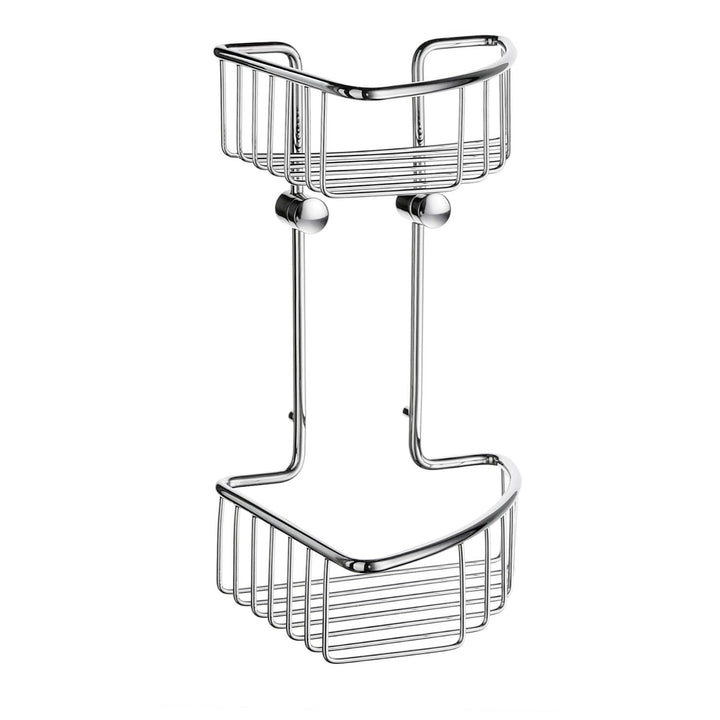 Smedbo Sideline Basic Seifenkorb doppelt B: 165 mm Art.DK1021 16.5 x 16.5 x 29.5 cm Silber, 16.5 x 1