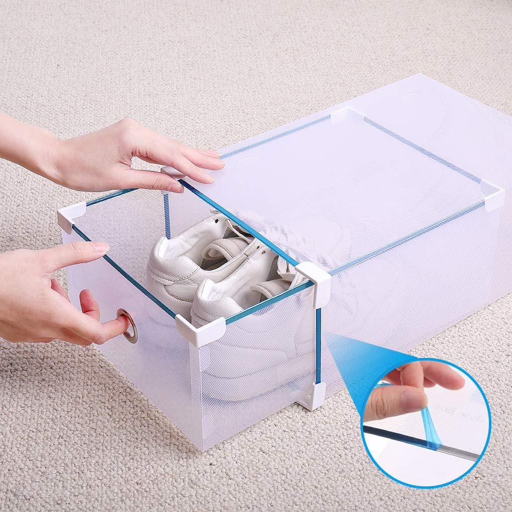 Schuhaufbewahrung Stiefelbox Schuhbox Schuhkasten Schuhkarton Stapelbox Aufbewahrungsbox, stapelbar