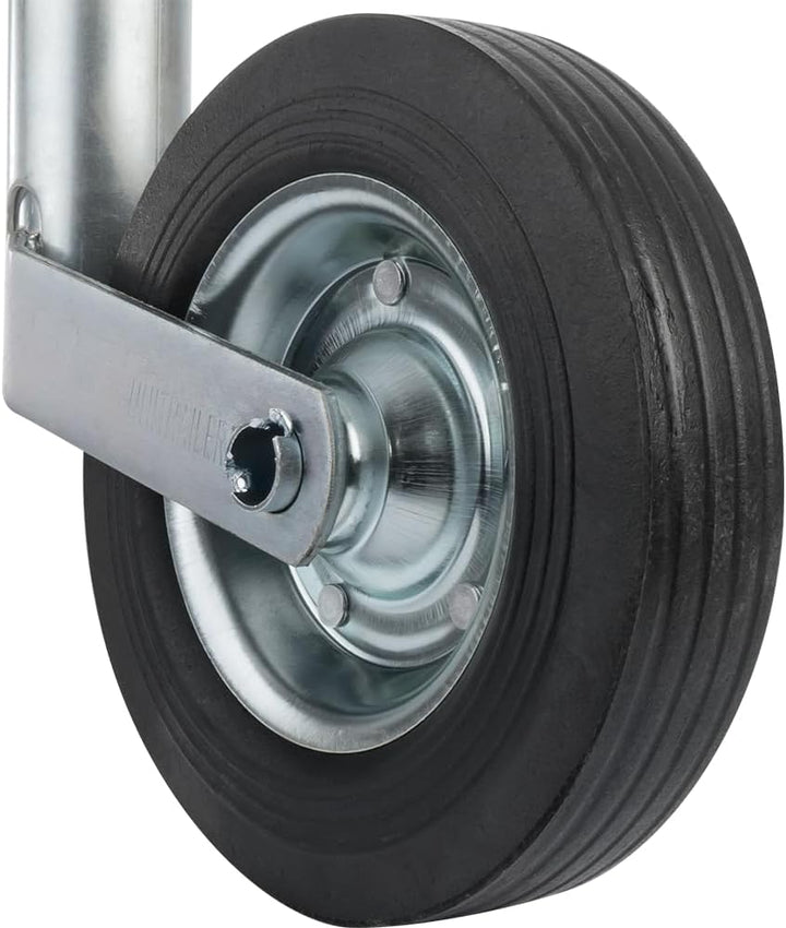 UNITRAILER Stützrad 150 kg 48 mm für Pkw-Anhänger Wohnwagen Trailer Höhe 505–730 mm Auszug 225 mm Vo