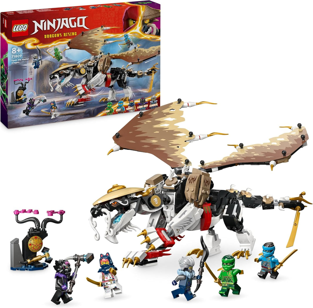 LEGO NINJAGO Egalt der Meisterdrache, Ninja-Set mit Drachen-Spielzeug und 5 Figuren inkl. Lloyd und