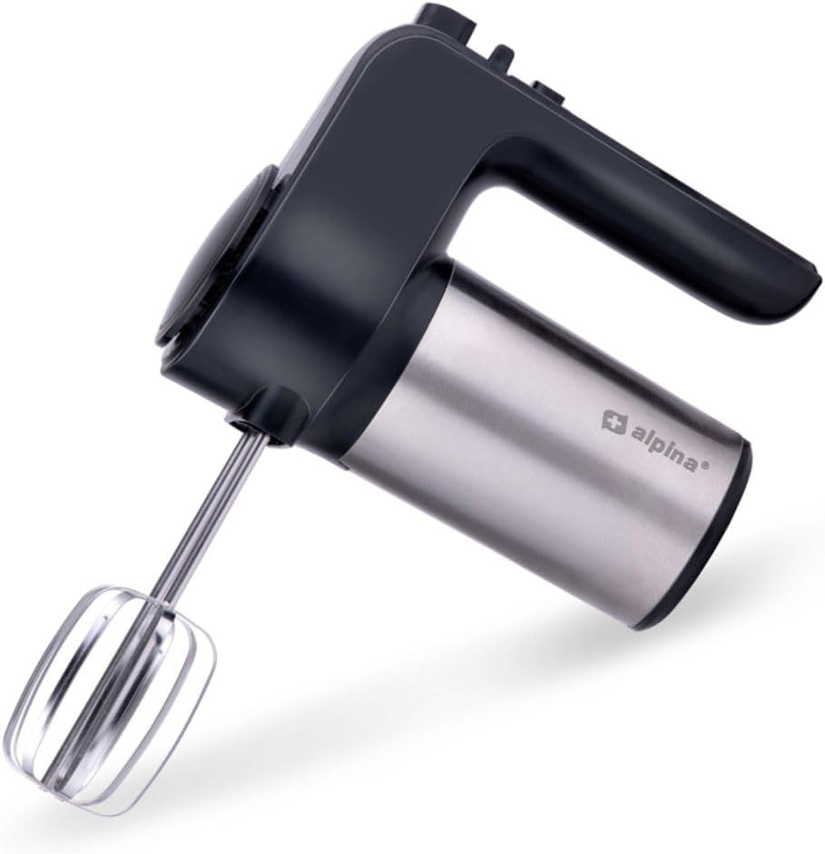 ALPINA Handmixer, 400 Watt, Edelstahl