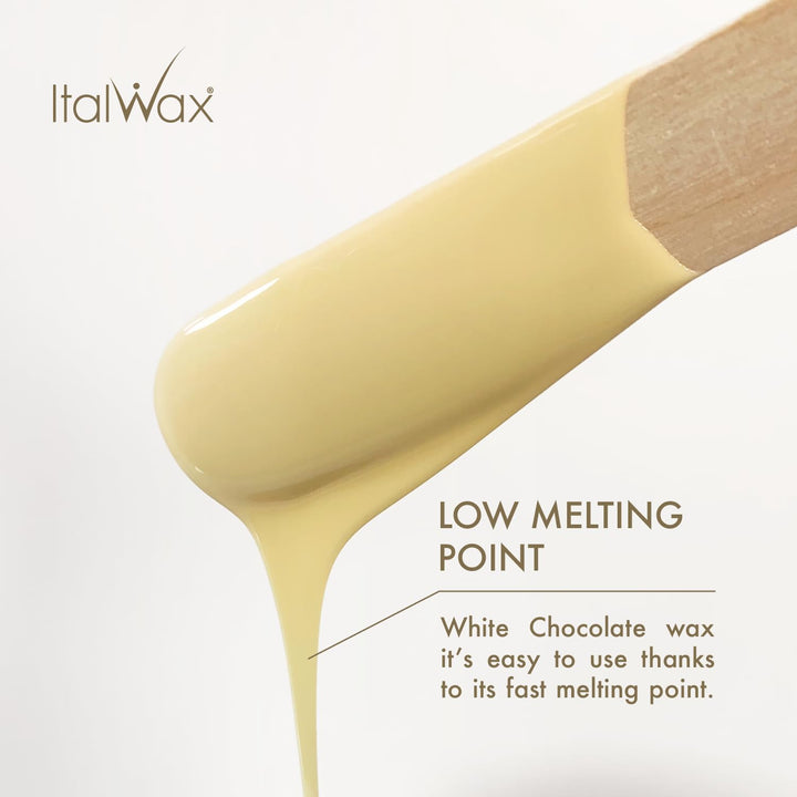 Italwax White Chocolate – 1Kg - Waxing Perlen für Haarentfernung - Natürliche Formulierung für alle