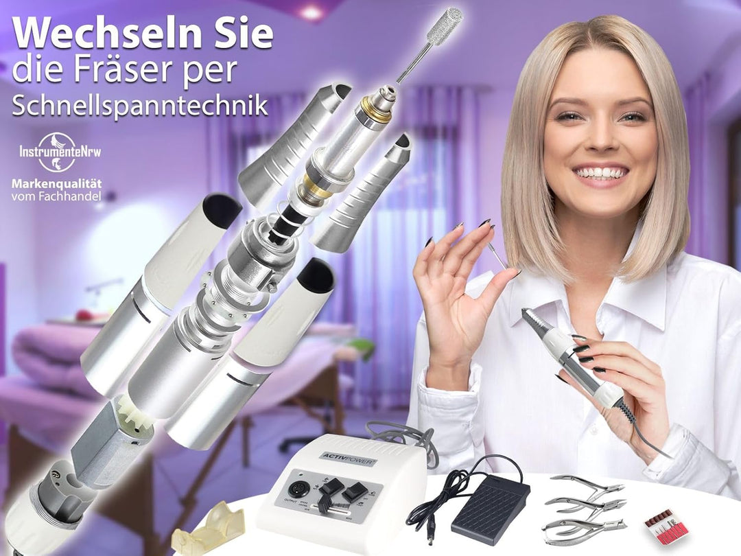 Fusspflegeset Fusspflegegerät Fräser Pediküre-Set mit Fusspflege Nagelzangen-Set Elektrischer Hornha