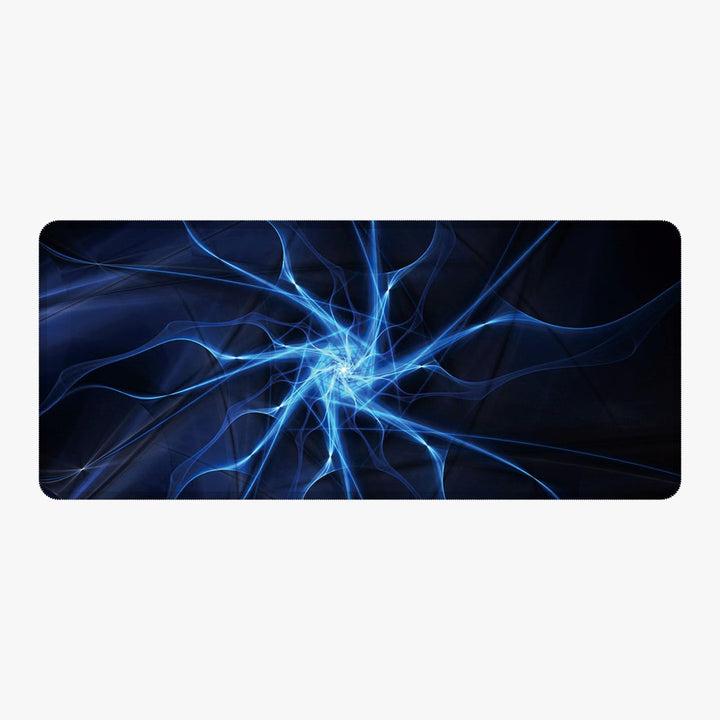 Silent Monsters Mauspad XXL 900 x 400 mm grosses Mousepad Blitz Gewitter - Vernähter Rand, rutschfes