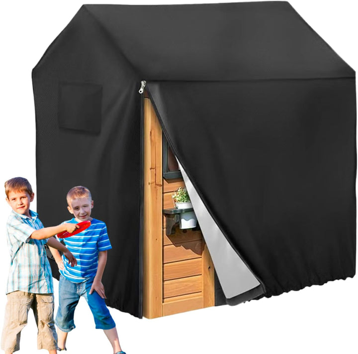 Spielhaus Abdeckplane 210D Oxford Wasserdicht UV Schutz Ganzjährig Für Garten Terrasse Schützt Vor R