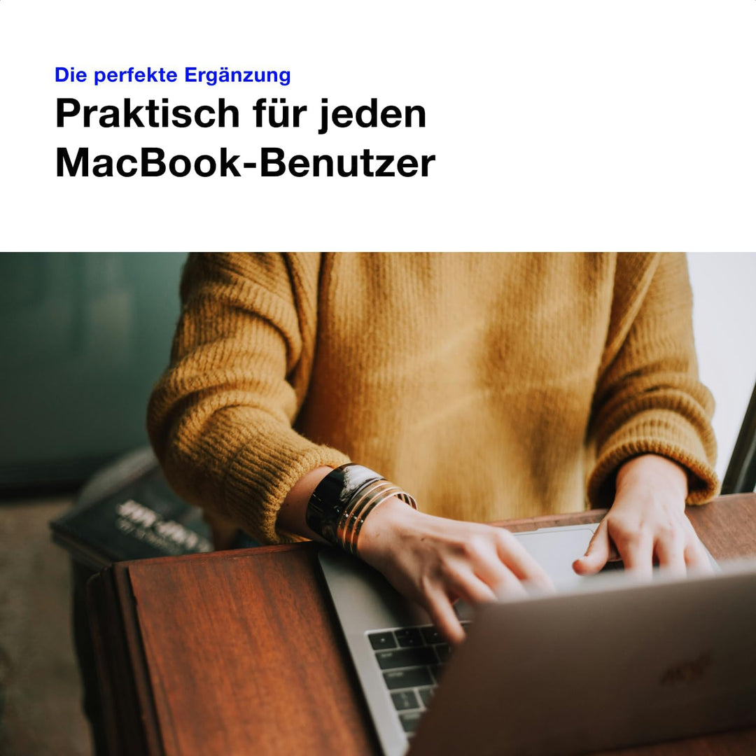 USB-C Hub Mitternachtsblau – Adapter für MacBook Air M2/M3/M4 mit HDMI, Thunderbolt 3, USB 3.0 &amp; SD-