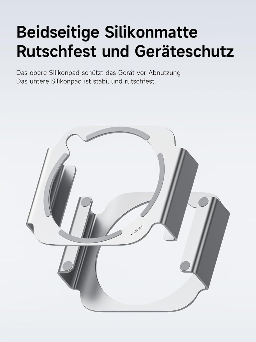 Hagibis Mac Mini M4 Ständer Aluminiumlegierung Halterung für Mac Mini M4/M4 Pro 2024 Belüftung Wärme