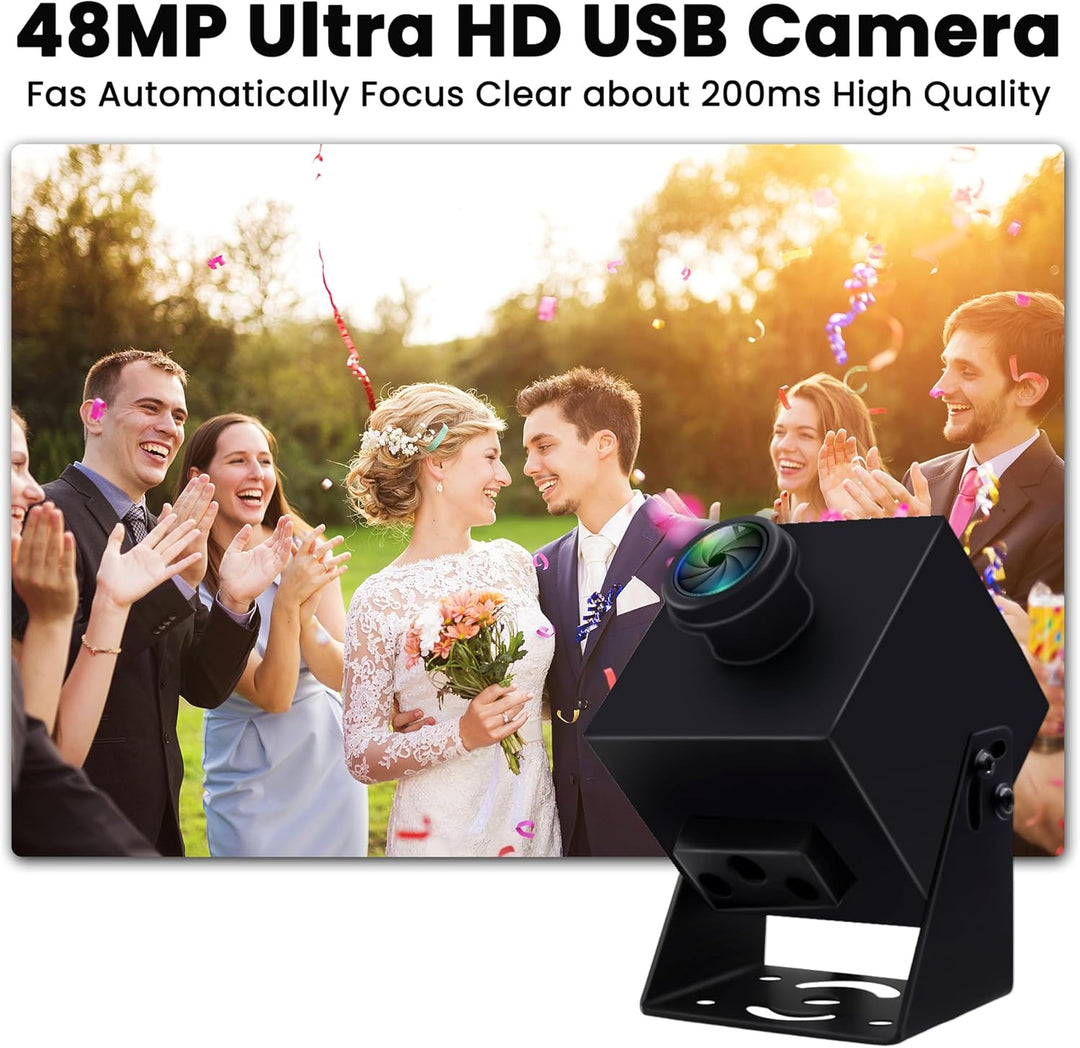 ELP 8K USB Kamera 48MP 6000P Ultra HD USB Webcam mit 200 Grad Weitwinkel Fischaugenobjektiv PC Compu