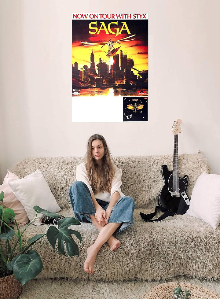 Saga - Images at Twilight, 1980 » Konzertplakat/Premium Poster | Live Konzert Veranstaltung | DIN A1