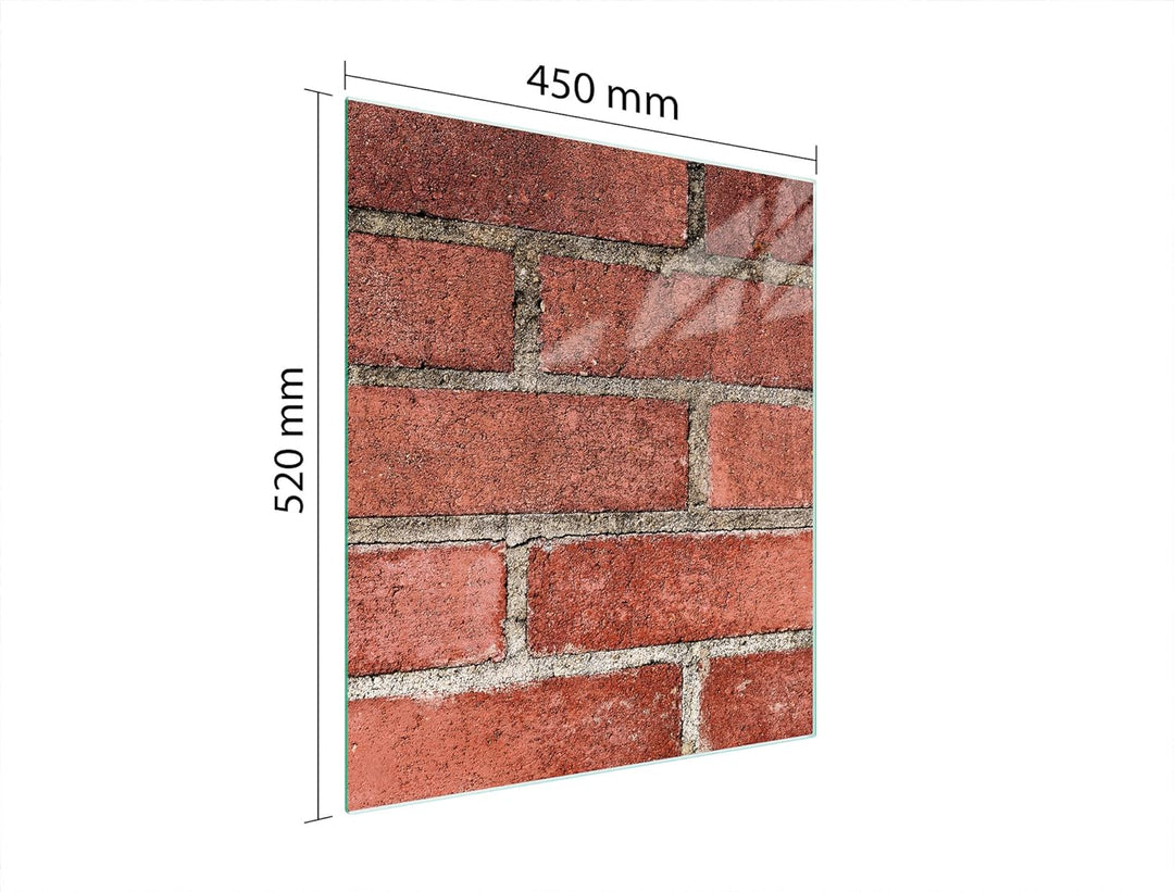 DarHaus Herdabdeckplatte einteilig 45x52 cm Ceranfeld Abdeckung Glas Spritzschutz Abdeckplatte Glasp