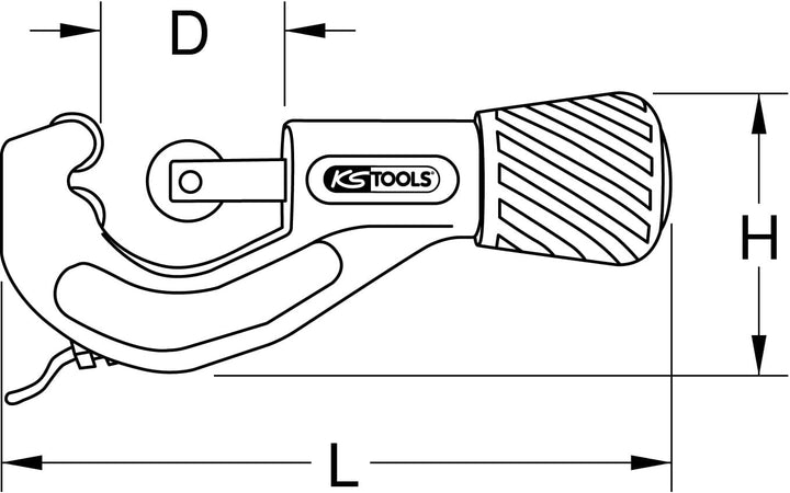 KS Tools 103.5000I EDELSTAHL Teleskop-Rohrabschneider, 6-38mm