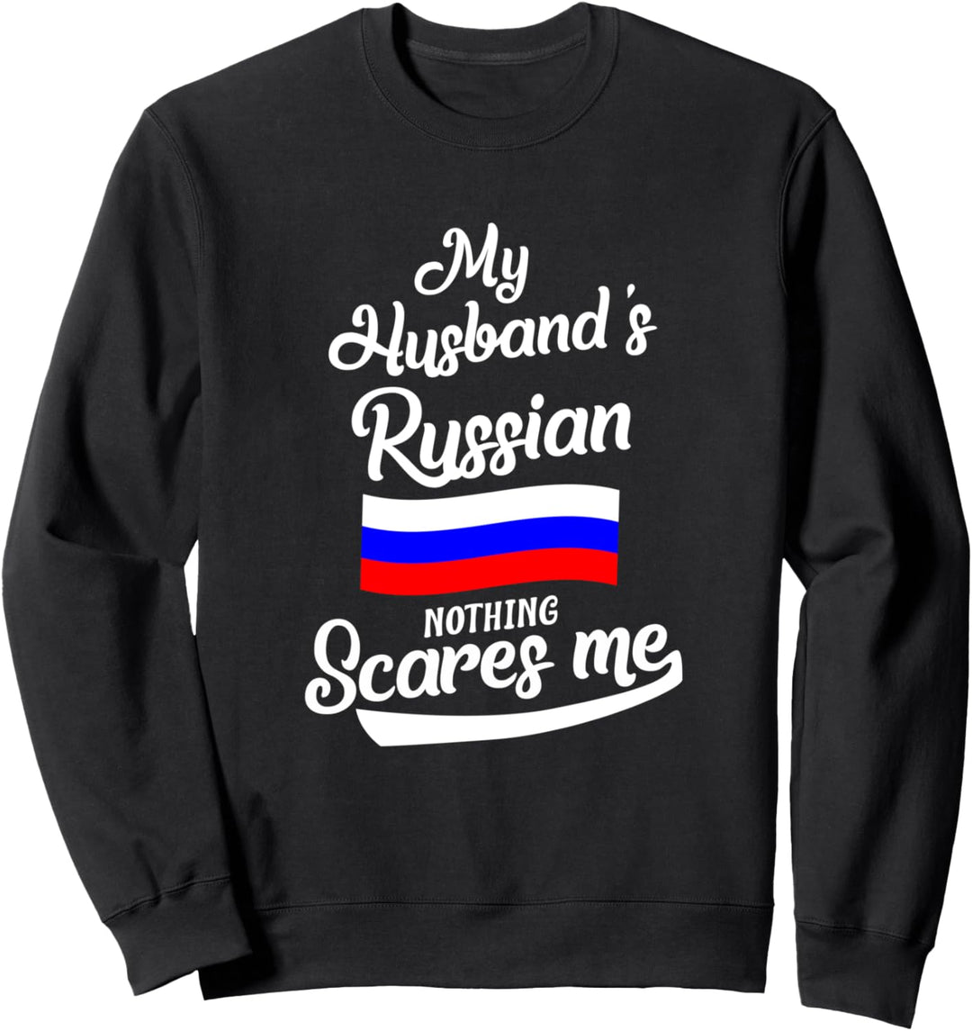 Russischer Ehemann Russland Ehefrau Jahrestag Sweatshirt