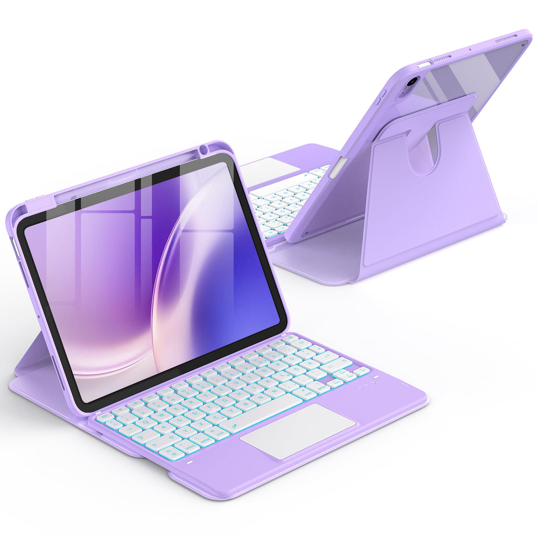 CACOE Hülle mit Tastatur Kompatibel mit iPad Air 11 Zoll M4/M3/M2(2026/2025/2024) iPad Air 5/4 Gen m