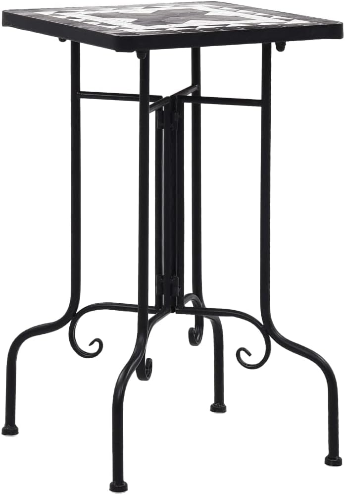 puraday Mosaik-Beistelltisch Beistelltisch Outdoor Pflanztisch Gartentisch Klein Blumentisch Beistel