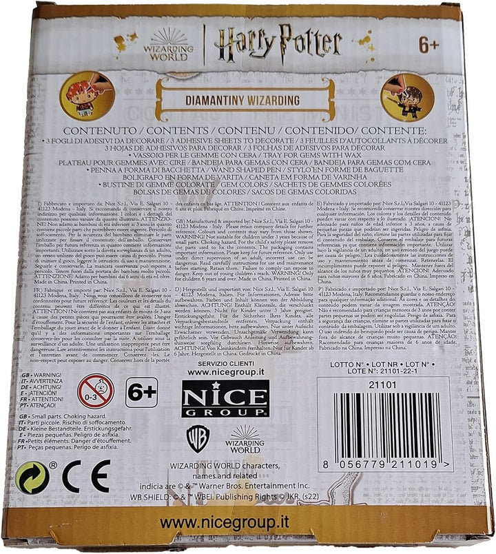 DIAMANTINY Harry Potter – Wizarding Deco Stickers – Kreieren Sie das Mosaik, Crystal Art, Diamond Pa