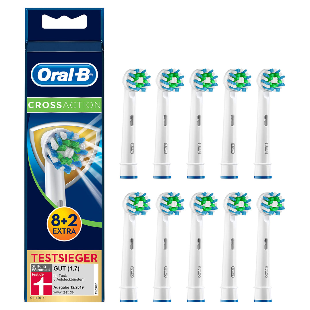 Braun Oral-B 4210201207290 CrossAction Aufsteckbürsten Mit Bakterienschutz, Verhindert Bakterielles