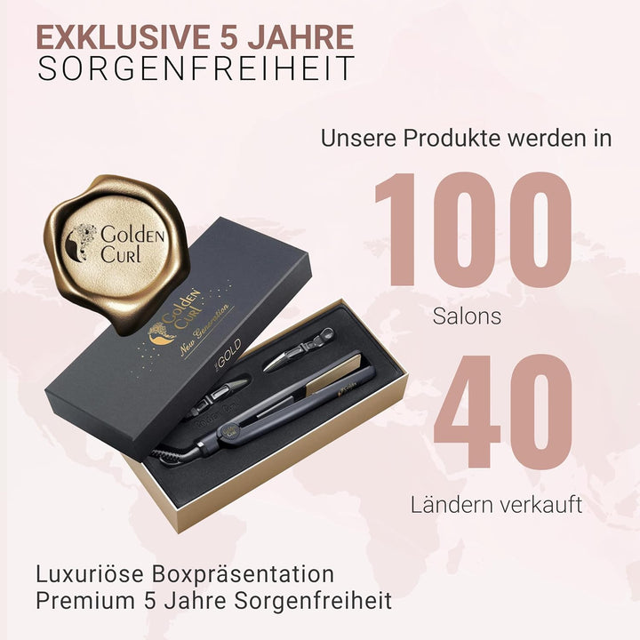 Glätteisen Locken und Glätten Haarglätter - 5 Jahre Sorgenfreiheit - Haar Styling Hair Straightener