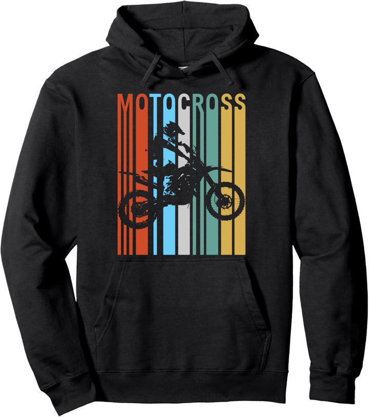 Vintage Motocross Dirt Rider Motorrad BMX Dirt Bike Pullover Hoodie