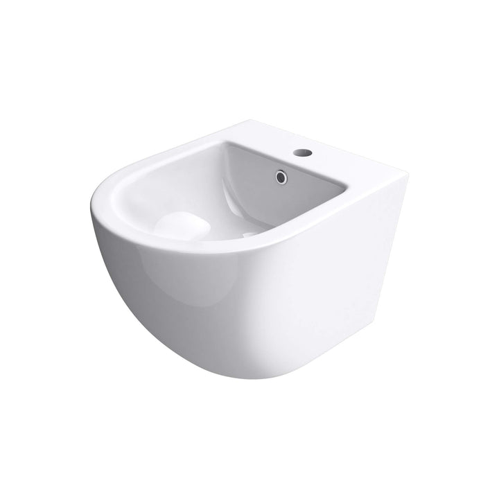 doporro WC-Bidet Düren179 Weiss 48,5x36x33 cm aus Keramik Wand-Bidet mit Überlauf Weiss | Düren179,