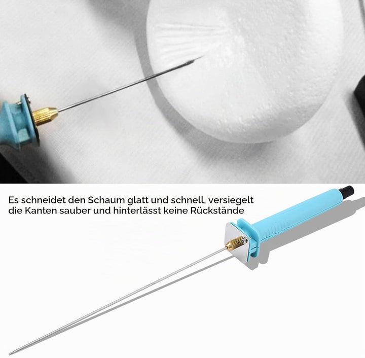 Elektrischer Styroporschneider für Styropor, 30W AC 110V-250V Heissdrahtschneider mit Stift, Gravurg