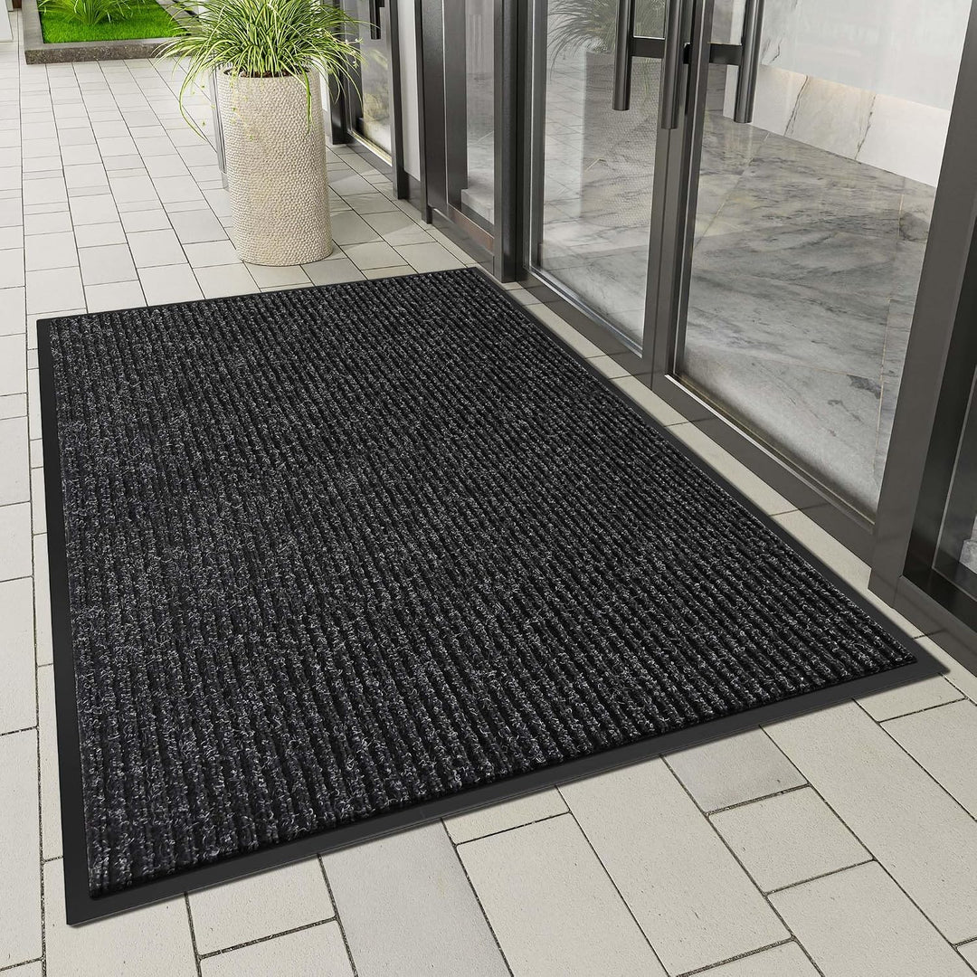 Fussmatte für Haustür innen und aussen | 90 x 120 cm Schmutzfangmatte für Eingangsbereich, super sau