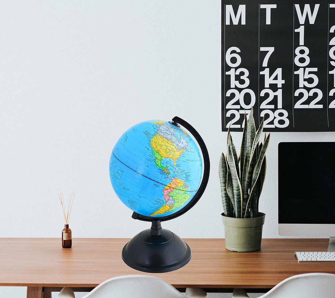 Topglobe 20cm Schülerglobus - Englische Karte - Globus Bildung Drehbarer - Pädagogische/Geografische