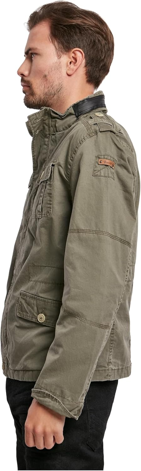 Brandit Jacke Britannia Sommer Vintage Herren ÜBERGANGSJACKE Army Outdoor Jacke, Grösse:M, Farbe:Oli