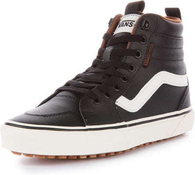 Vans Herren Filmore Hi Vansguard Sneaker 39 EU Leather Black Marshmallow, 39 EU Leather Black Marshm