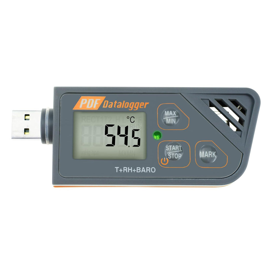 Digitale USB Datenlogger Feuchte/Temperatur/Druck Barometrische Daten Logger Messgerät, Plug & Play,