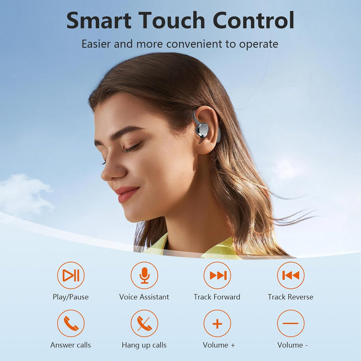 Bluetooth Kopfhörer Sport, Kopfhörer Kabellos Bluetooth 5.4 mit 4 ENC Noise Cancelling Mic, Kabellos