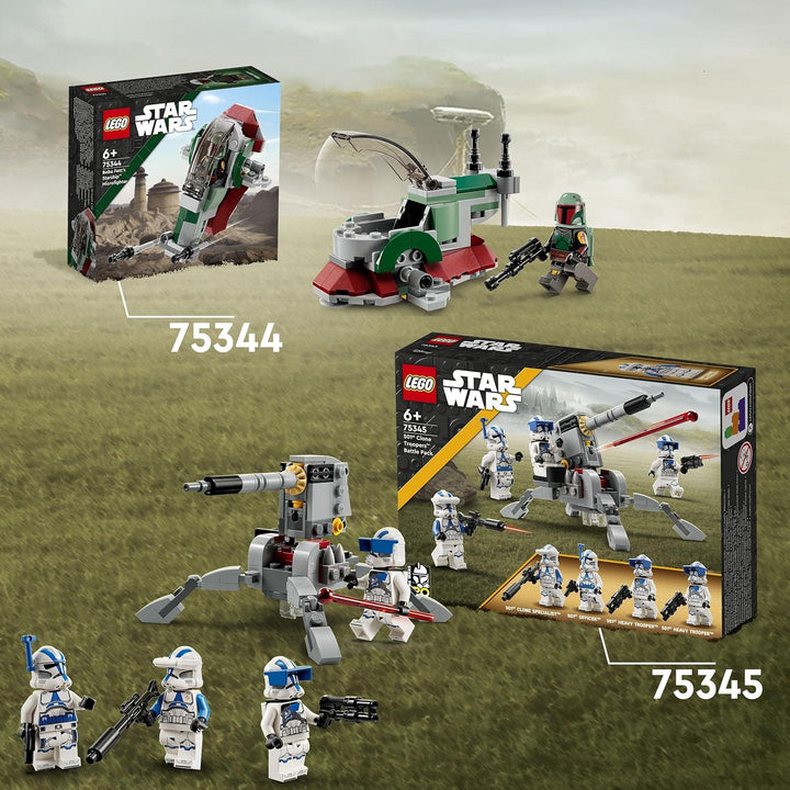 LEGO 75344 Star Wars Boba Fetts Starship - Microfighter Set, Modell aus Der Mandalorianer, baubares