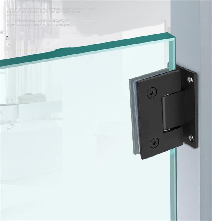 WANLIAN 2pcs Heavy Duty 90 Grad Glastür Schrank Vitrine Schrank Klemme Glas Duschtüren Scharnier Ers