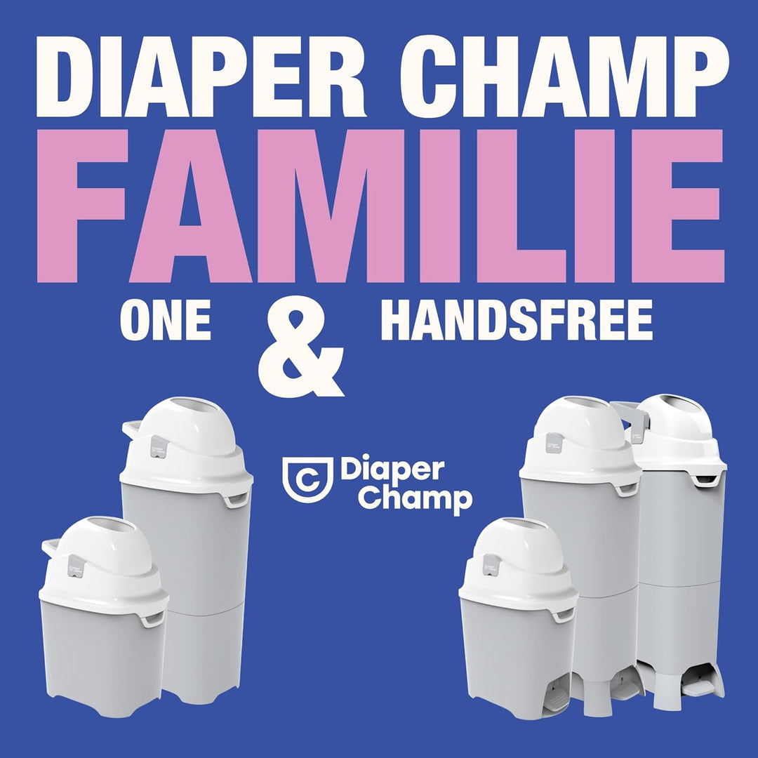 DIAPER CHAMP ONE MAXI Windeleimer - geruchsdicht - OHNE Nachfüllkassetten - funktioniert mit normale