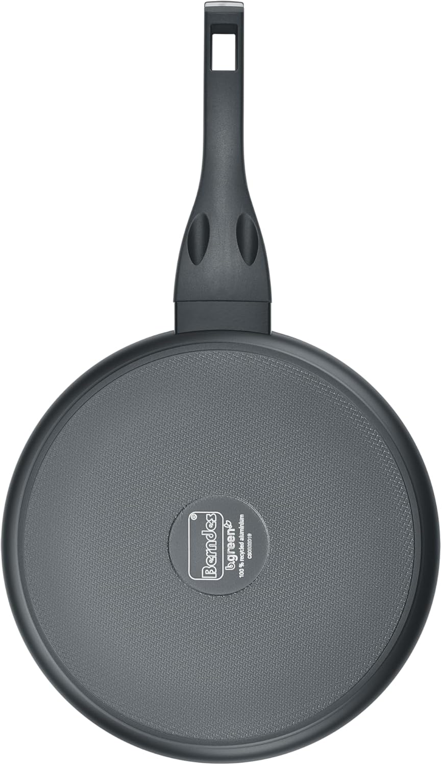 Berndes Pfanne 24 cm, b.green Alu Recycled Induction, Schmorpfanne hergestellt zu 100% aus recycelte