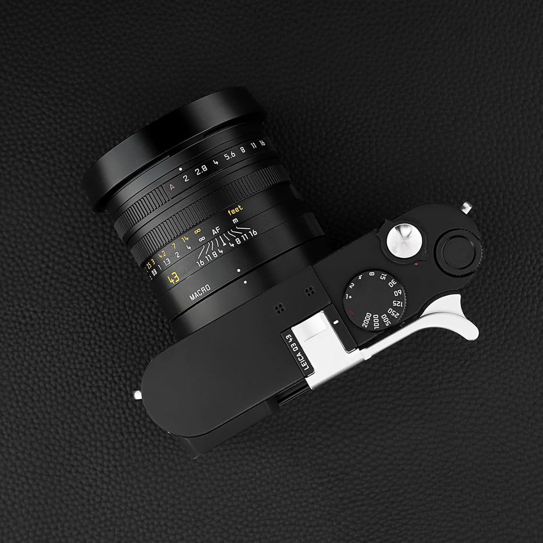 Haoge LH-LQ Gegenlichtblende aus Metall mit Deckel für Leica Q Q2 Q-P QP Typ 116 Typ116 Kamera schwa