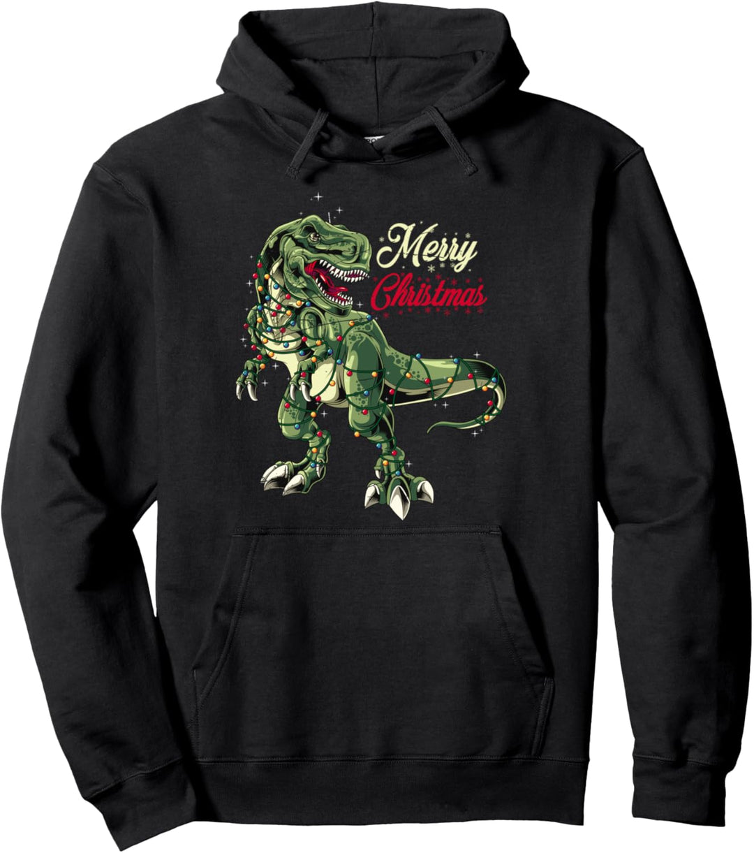 Dinosaurier Geschenk für Jungen Weihnachten T Rex Pullover Hoodie