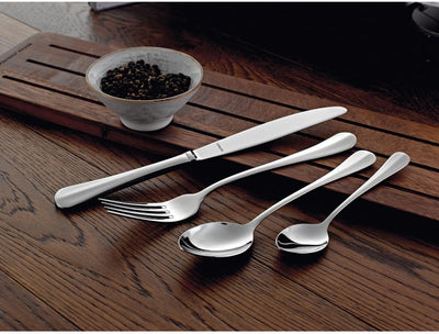 Amefa Baguette Set mit 12 Tafelmessern, Edelstahl 18/0, Länge 235 mm, 18/0_430, Silber, Messer