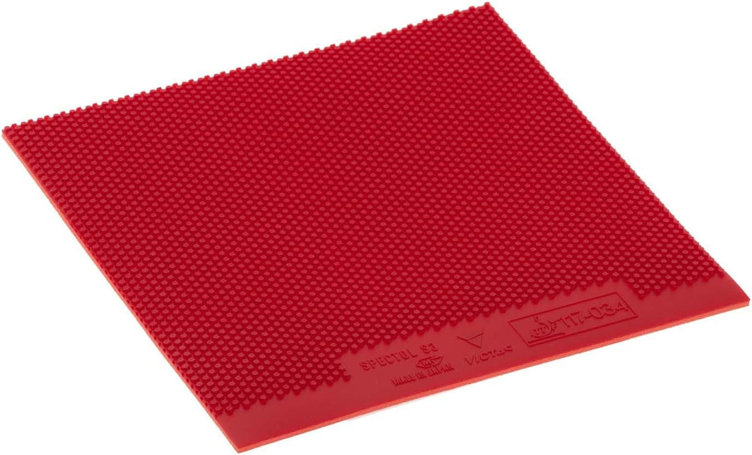 VICTAS 210030 Tischtennis Rubber Spectrum S3 SPECTOL Speed Tension Table Soft, Rot/Schwarz 2,0 mm ro