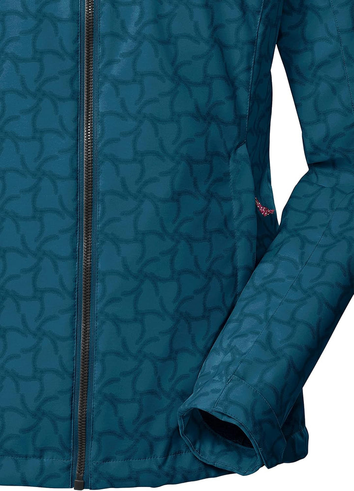 Killtec Damen Kos 90 Wmn Sftshll Jckt Softshelljacke/Outdoorjacke mit abzippbarer Kapuze 38 dunkelbl