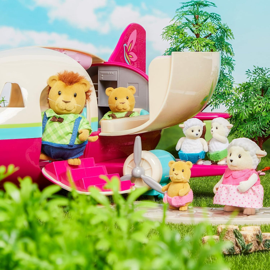 Li'l Woodzeez - Honeysuckle Airway - Spielflugzeug - Flughafen Spielset - Spielset für Kinder - Figu