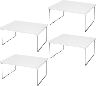 mDesign 4er-Set Regaleinsatz für Kleidung – Ablage aus Metall und Kunststoff für mehr Stauraum im Kl