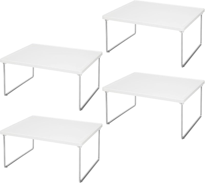 mDesign 4er-Set Regaleinsatz für Kleidung – Ablage aus Metall und Kunststoff für mehr Stauraum im Kl
