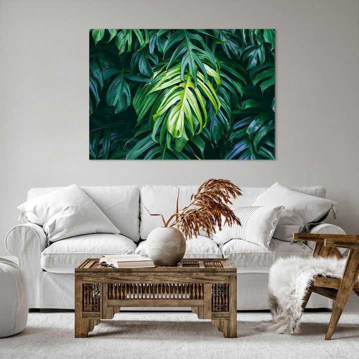 ARTTOR Bilder auf Leinwand 100x70cm Leinwandbild mit Rahmen Blume Natur Gross Wanddeko Bild Schlafzi