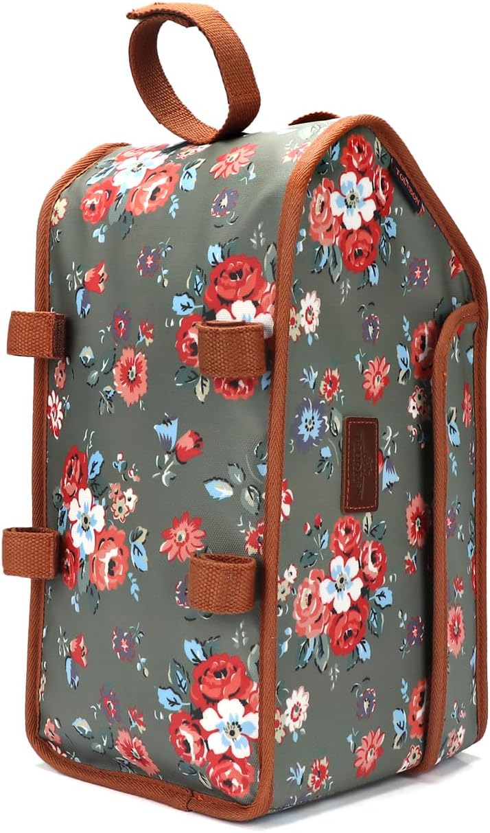TOURBN wasserdichte Canvas Fahrradtasche Fahrradgepäckträgertasche Isolierte Fahrrad-Kühltasche für