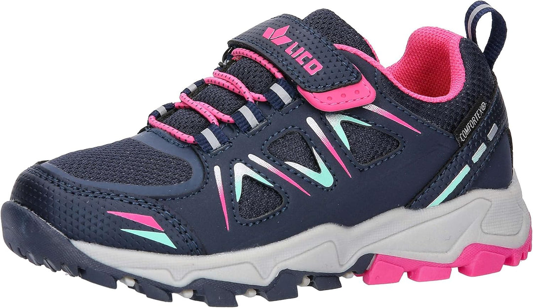 Lico Unisex Kinder Allen Vs Cross-Laufschuh 38 EU Marine Pink Türkis, 38 EU Marine Pink Türkis